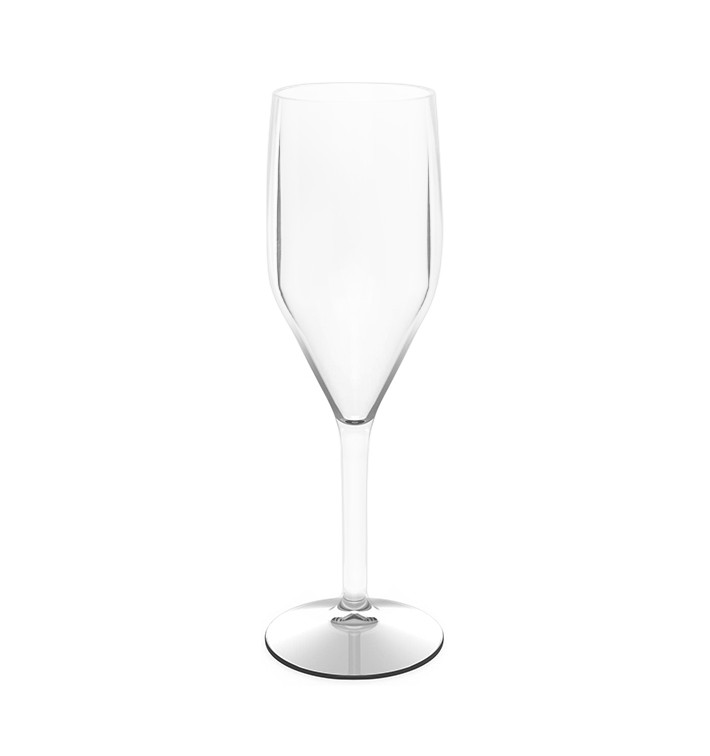 Herbruikbare plastic beker voor witte wijn transparant SAN 150ml (1 stuk) Herbruikbare plastic beker voor witte wijn transparant SAN 150ml (1 stuk)