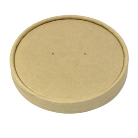 Kraft Kartonnen Deksel voor Kartonnen Pot Ø11,7cm (375 Stuks)