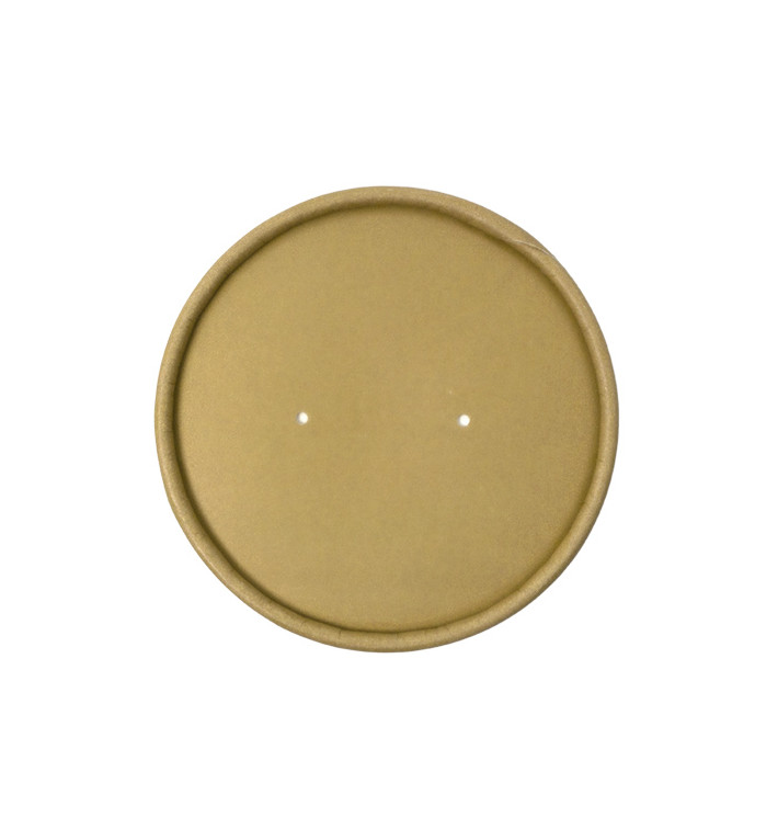 Kraft Kartonnen Deksel voor Kartonnen Pot Ø9,0cm (500 Stuks) Kraft Kartonnen Deksel voor Kartonnen Pot Ø9,0cm (500 Stuks)