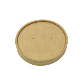Kraft Kartonnen Deksel voor Kartonnen Pot Ø9,0cm (400 Stuks)