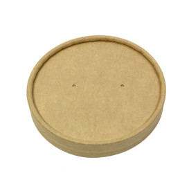 Kraft Kartonnen Deksel voor Kartonnen Pot Ø9,5cm (400 Stuks)
