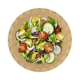 Papieren Bord Kraft “Flower” Ø18cm 225g/m² (700 stuks)