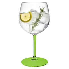 Herbruikbaar Durable Glas voor Gin TT groene voet 580ml (1 Stuk)