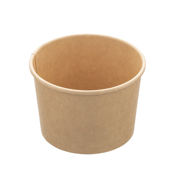 Kraft Kartonnen Potje Dessert 250ml Ø9,0cm (50 stuks) Kraft Kartonnen Potje Dessert 250ml Ø9,0cm (50 stuks)