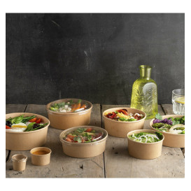Kraft Kartonnen Saladebak 1.300ml Ø18,5cm (50 stuks)