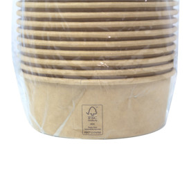 Kraft-Kraft Kartonnen Saladebak 600ml Ø15,0cm (50 stuks)