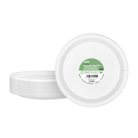Papieren bord Rond Wit  Ø26cm 250g/m² (50 stuks) 