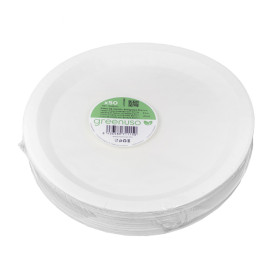 Papieren bord Rond Wit  Ø26cm 250g/m² (350 stuks) 