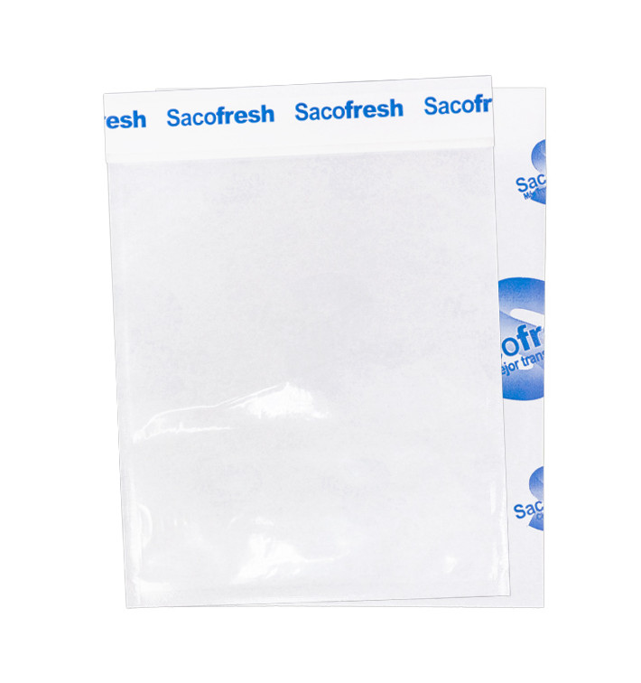 Zakken van PE-Papier Zelfklevende Flap Sacofresh Blauw 30x20cm (1.200 Stuks) Zakken van PE-Papier Zelfklevende Flap Sacofresh Blauw 30x20cm (1.200 Stuks)