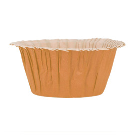 Cupcake vorm voering oranje 4,9x3,8x7,5cm (500 stuks) 