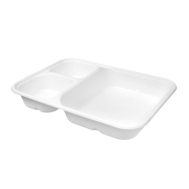 Suikerriet Snackbakjes 17x5,5x3,8cm (25 stuks) 