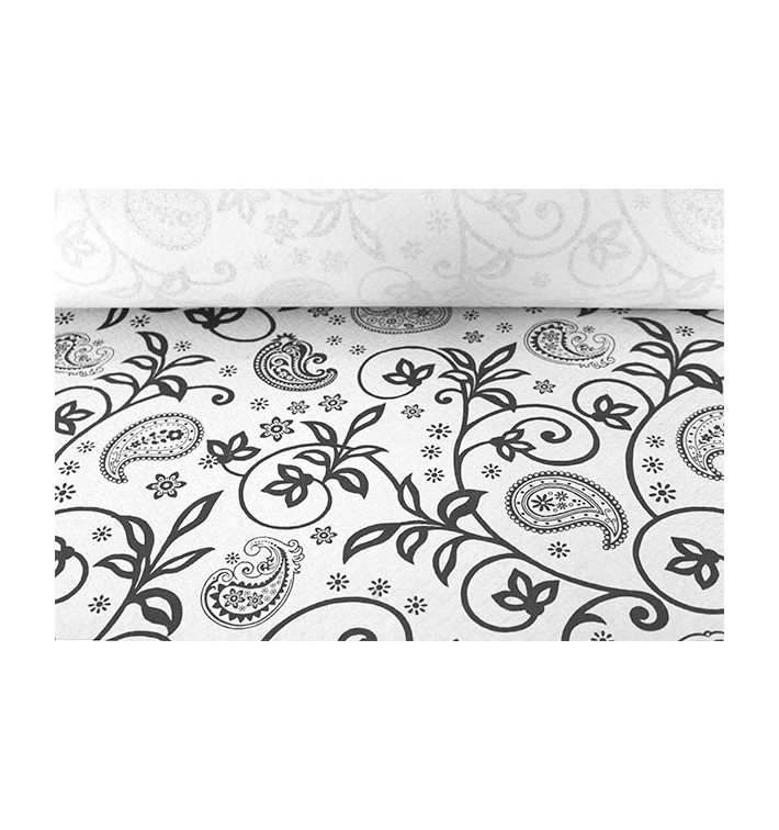 Papieren tafelkleed rol "Cachemire" 1,2x100m 37g (1 stuk) Papieren tafelkleed rol "Cachemire" 1,2x100m 37g (1 stuk)