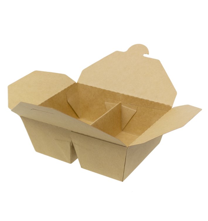 Oosterse Maaltijdbox Kraft-Kraft 2C 17x13,5x6,5cm 1.000ml (25 Stuks) Oosterse Maaltijdbox Kraft-Kraft 2C 17x13,5x6,5cm 1.000ml (25 Stuks)