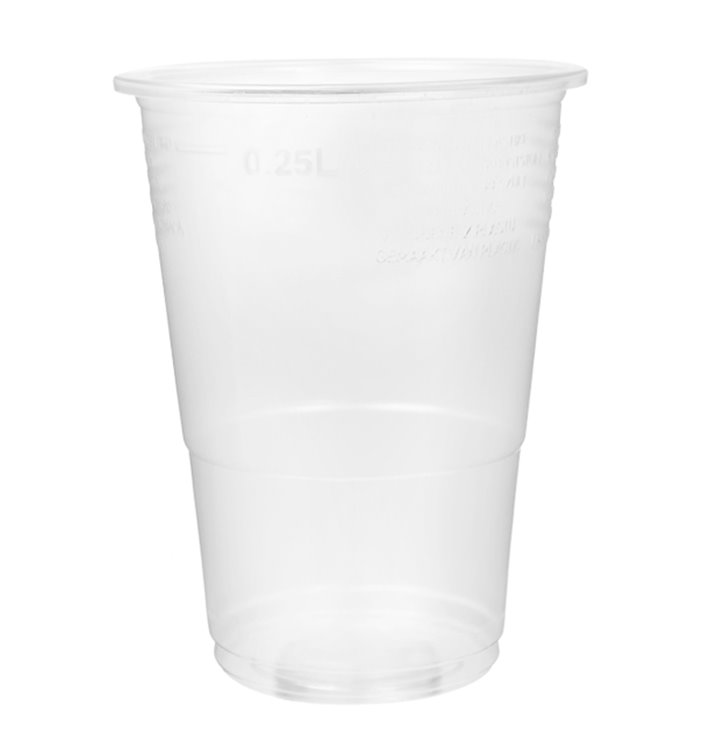 Plastic PP beker transparant 300ml Ø7,3cm (2.500 stuks) Plastic PP beker transparant 300ml Ø7,3cm (2.500 stuks)