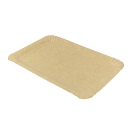 Papieren dienblad Rechthoekige vorm kraft 14x21 cm (2000 stuks)