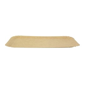 Papieren dienblad Rechthoekige vorm kraft 14x21 cm (100 stuks) 