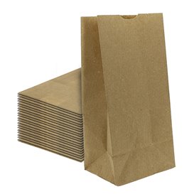 Papieren zak zonder handvat kraft 50g/m² 12+8x24cm (1.000 stuks)