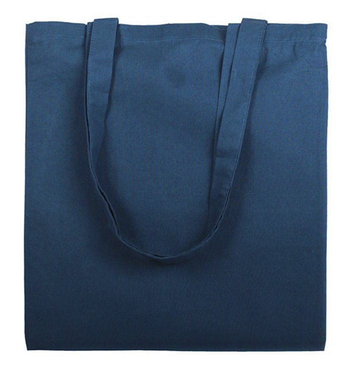 Katoenen Tas met Lange Hengsels Marineblaw 38x42cm (200 stuks) Katoenen Tas met Lange Hengsels Marineblaw 38x42cm (200 stuks)