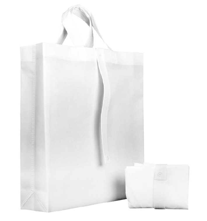 Niet geweven PREMIUM Opvouwbare tas met korte hengsels wit 40+15x40cm (150 stuks) Niet geweven PREMIUM Opvouwbare tas met korte hengsels wit 40+15x40cm (150 stuks)