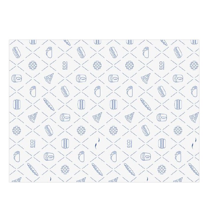 Vetvrij Papier Eco Blauw 30x40cm (1.000 Stuks) Vetvrij Papier Eco Blauw 30x40cm (1.000 Stuks)