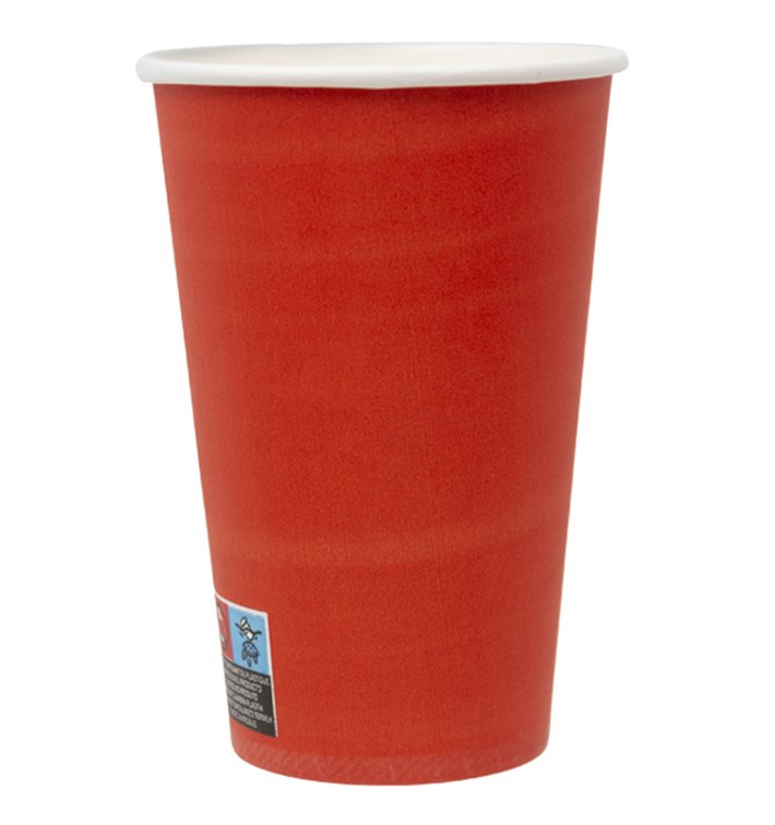 Kartonnen beker “Colours” Rood 600ml Ø9,4cm (20 stuks) Kartonnen beker “Colours” Rood 600ml Ø9,4cm (20 stuks)