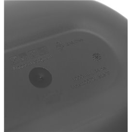 Herbruikbare Duurzame Herbruikbare Kom PP Bio Grijs “Revolve” Ovaal 1000ml 22x17,4x5cm (144 Stuks)