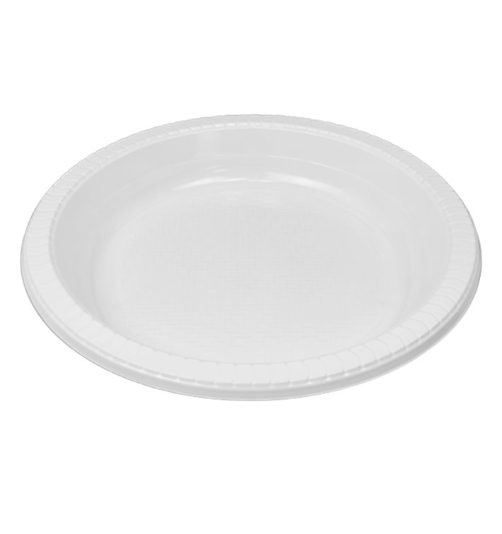 Herbruikbare bord PS Diep wit 22cm (25 stuks) Herbruikbare bord PS Diep wit 22cm (25 stuks)