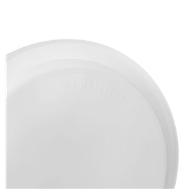 Herbruikbare bord PS Plat wit 16,5cm (50 stuks) 