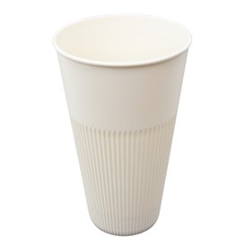 Duurzame Herbruikbare Beker PP Crème 470ml Ø9,6cm (300 stuks)