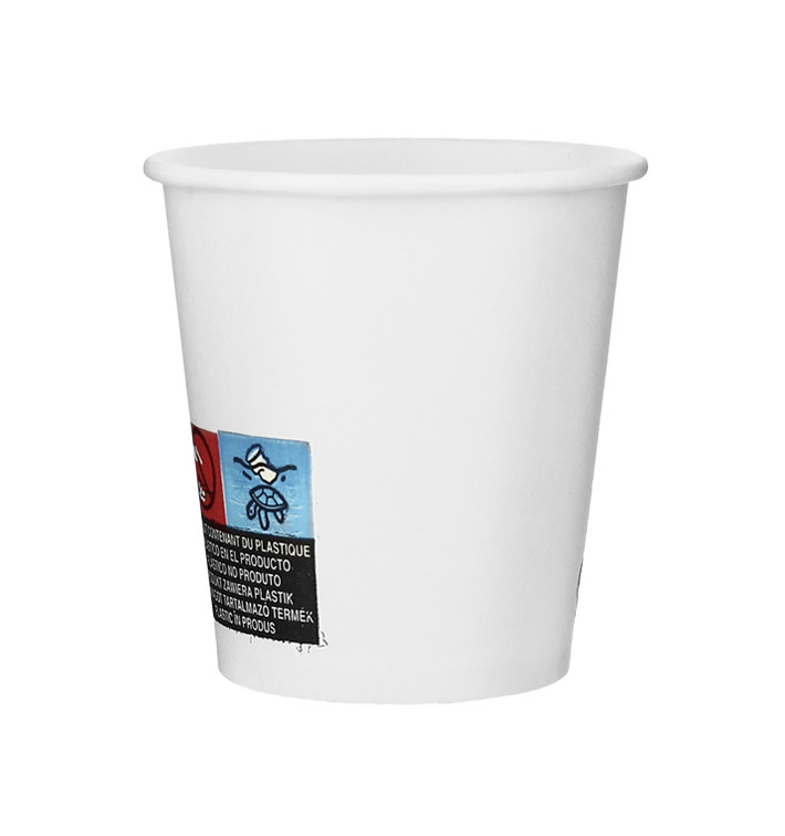 Papieren beker 3 Oz/100ml wit Ø5,8cm (50 stuks) Papieren beker 3 Oz/100ml wit Ø5,8cm (50 stuks)
