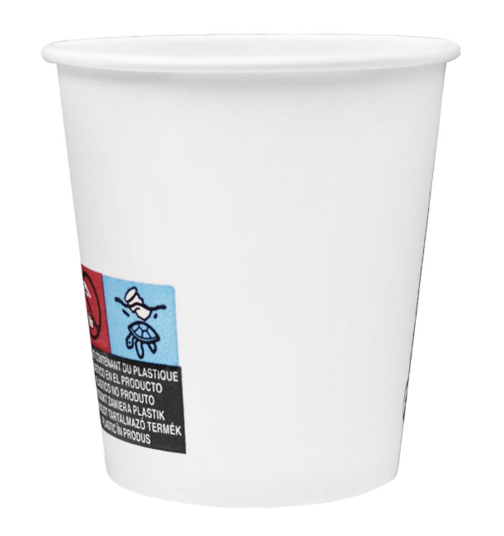 Papieren beker 4Oz/120ml wit (50 stuks) Papieren beker 4Oz/120ml wit (50 stuks)