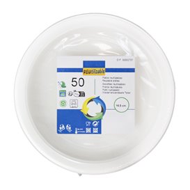 Herbruikbare Bord Economische PS Wit Ø16,5cm (650 stuks)