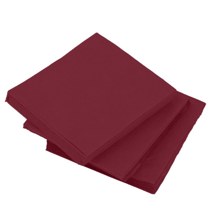 Papieren Servet Micropunt 2-laags Bordeaux 20x20cm (100 Stuks) Papieren Servet Micropunt 2-laags Bordeaux 20x20cm (100 Stuks)