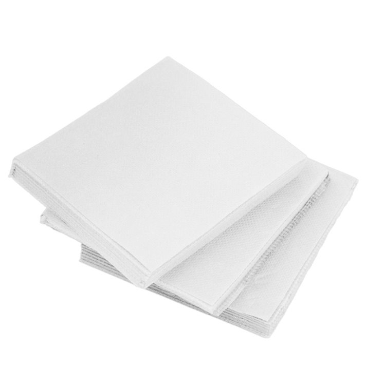 Papieren Servet Micropunt 2-laags Wit 20x20cm (100 Stuks) Papieren Servet Micropunt 2-laags Wit 20x20cm (100 Stuks)