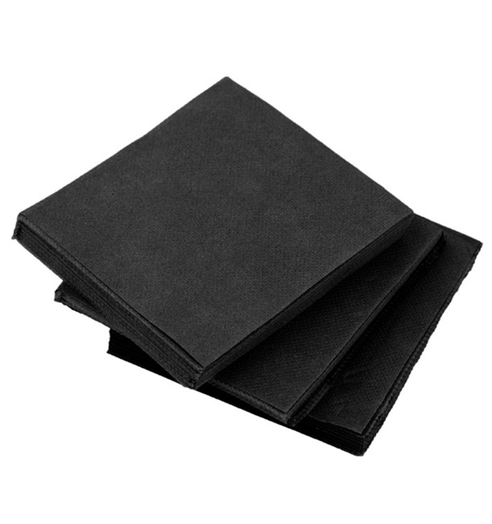 Papieren Servet Micropunt 2-laags Zwart 20x20cm (2.400 Stuks) Papieren Servet Micropunt 2-laags Zwart 20x20cm (2.400 Stuks)
