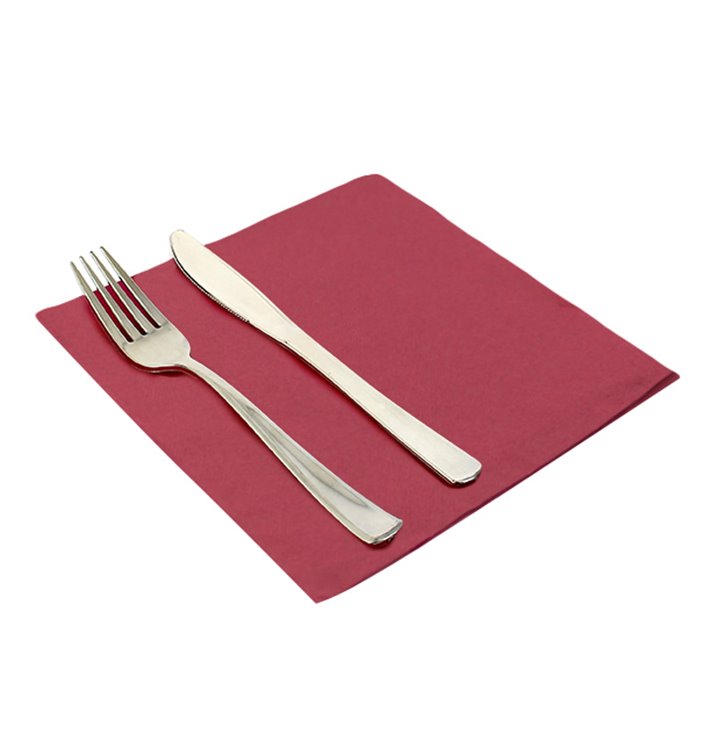 Papieren Servet Micropunt 2-laags Bordeaux 40x40cm (50 Stuks) Papieren Servet Micropunt 2-laags Bordeaux 40x40cm (50 Stuks)