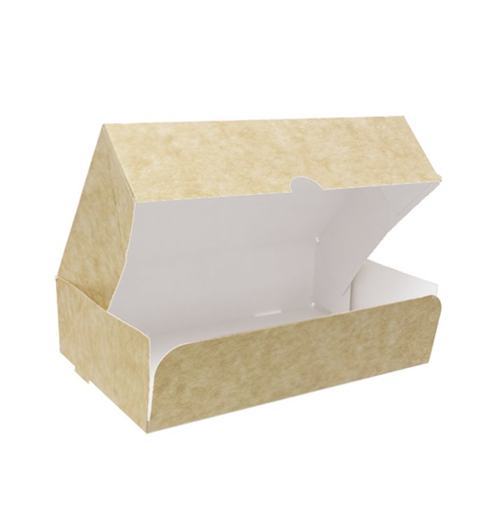 Gebakdoos Karton Kraft 17,5x11,5x4,7cm 250g (20 stuks) Gebakdoos Karton Kraft 17,5x11,5x4,7cm 250g (20 stuks)