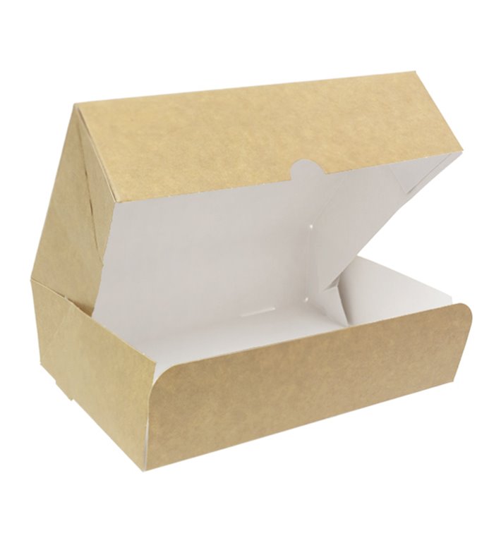 Gebakdoos Karton Kraft 18,2x13,6x5,2cm 500g (20 stuks) Gebakdoos Karton Kraft 18,2x13,6x5,2cm 500g (20 stuks)