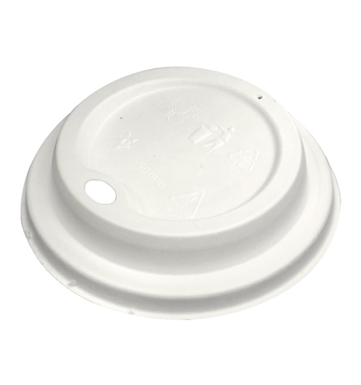 Deksel met Gat Gevormde Celstofvezel Wit Ø8,0cm (1.000 Stuks) Deksel met Gat Gevormde Celstofvezel Wit Ø8,0cm (1.000 Stuks)