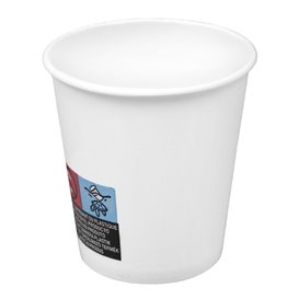 Papieren beker 4Oz/120ml wit (2.100 stuks) 