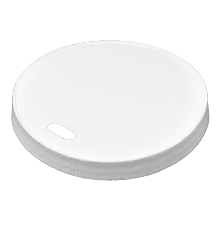 Travel Deksel met Wit Papieren Gat Ø8,0cm (50 stuks) Travel Deksel met Wit Papieren Gat Ø8,0cm (50 stuks)