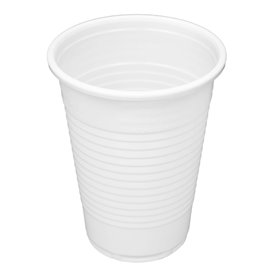 Herbruikbare Plastic Beker PP Wit 200ml (3.000 stuks) 