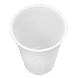 Herbruikbare Plastic Beker PP Wit 200ml (3.000 stuks) 