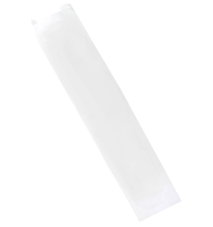 Papieren zak wit 9+5x24cm (250 stuks) Papieren zak wit 9+5x24cm (250 stuks)