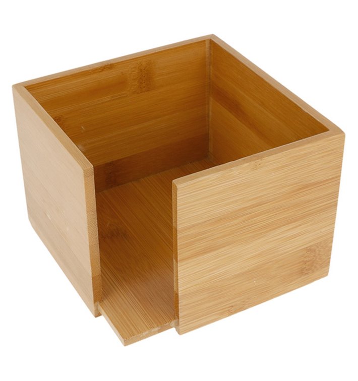 Bamboe Servet houder 13,5x13,5x10cm (1 stuk) Bamboe Servet houder 13,5x13,5x10cm (1 stuk)