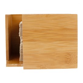 Bamboe Servet houder 13,5x13,5x10cm (12 stuks)