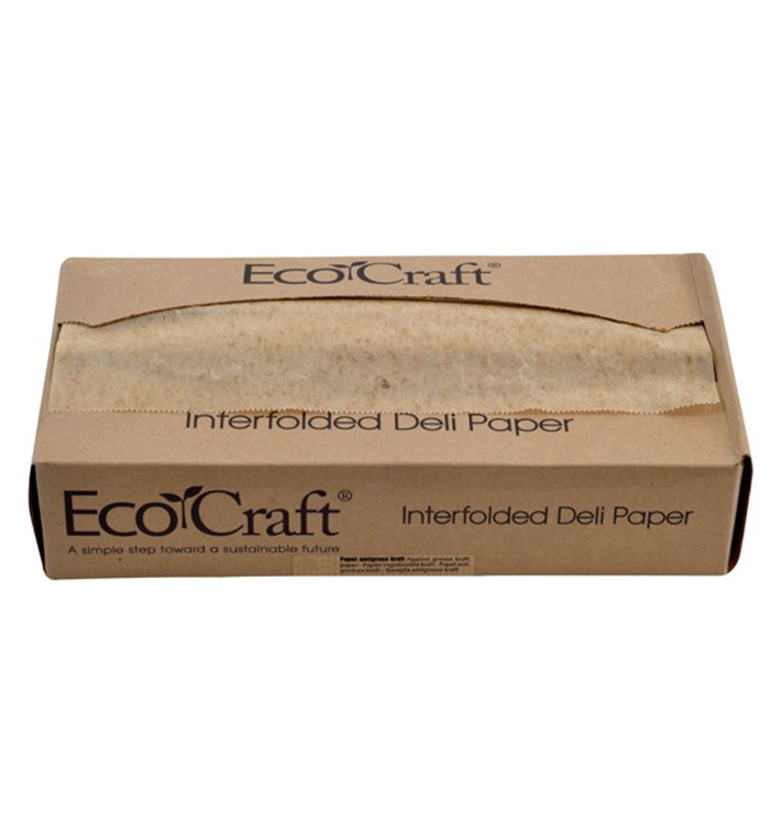 Vetvrij Inpakpapier Kraft in Dispenser 26x27cm (500 Stuks) Vetvrij Inpakpapier Kraft in Dispenser 26x27cm (500 Stuks)