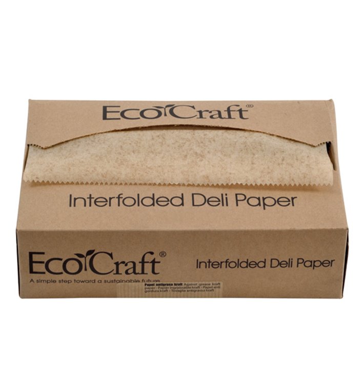 Vetvrij Inpakpapier Kraft in Dispenser 20,6x27cm (500 Stuks) Vetvrij Inpakpapier Kraft in Dispenser 20,6x27cm (500 Stuks)