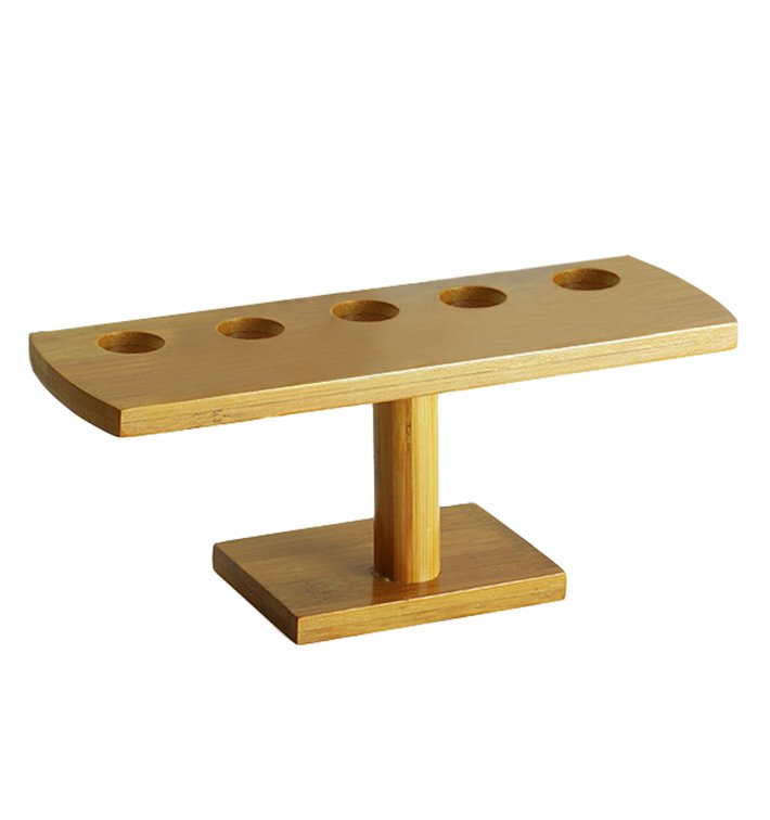 Bamboe Bediening kegel houder 5 slots (10 stuks) Bamboe Bediening kegel houder 5 slots (10 stuks)