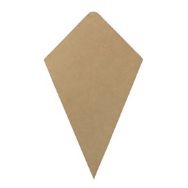 Papieren dompelende kegel kraft 19,5cm 100g (50 Stuks)